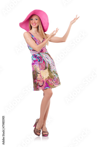 Young woman in fashion concept
