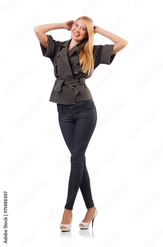 Young woman in fashion concept Young woman in fashion concept