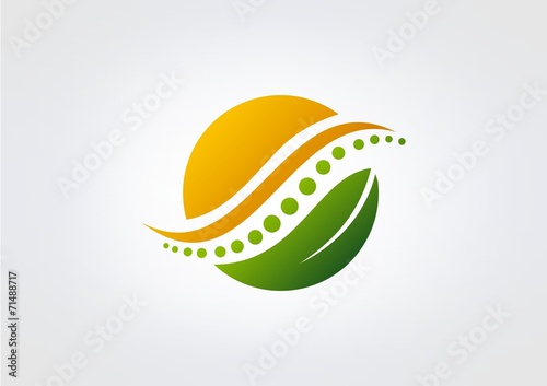 bodybone Leaf Heaty  Icon Brand Logo Abstract icon photo