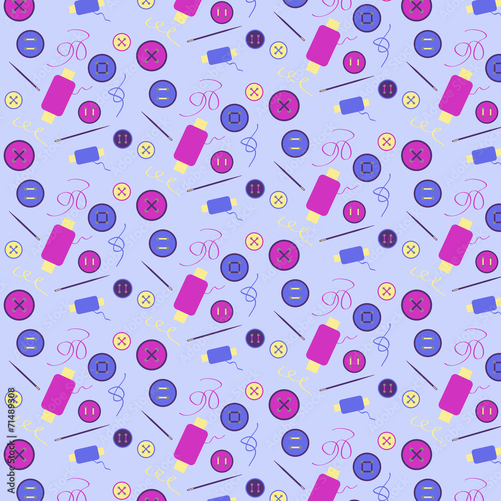 Colorful Sewing Buttons Seamless Pattern Colorful Sewing Buttons Seamless Pattern