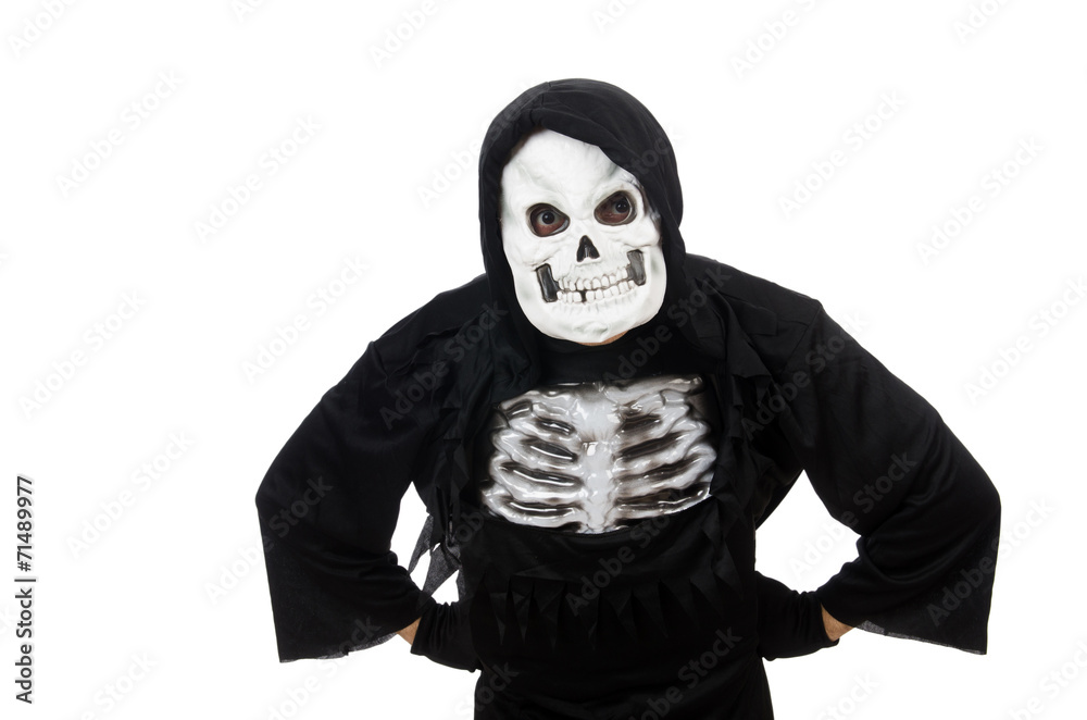 Scary man in halloween concept Scary man in halloween concept