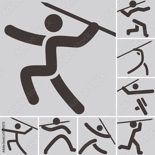 javelin throw icons