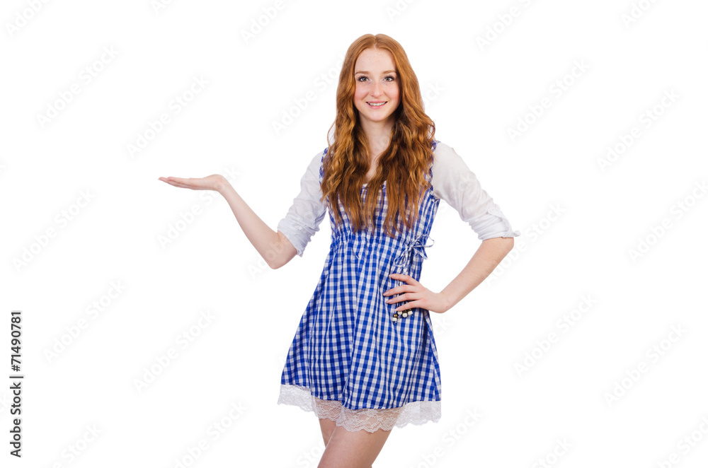 Woman isolated on the white background Woman isolated on the white background