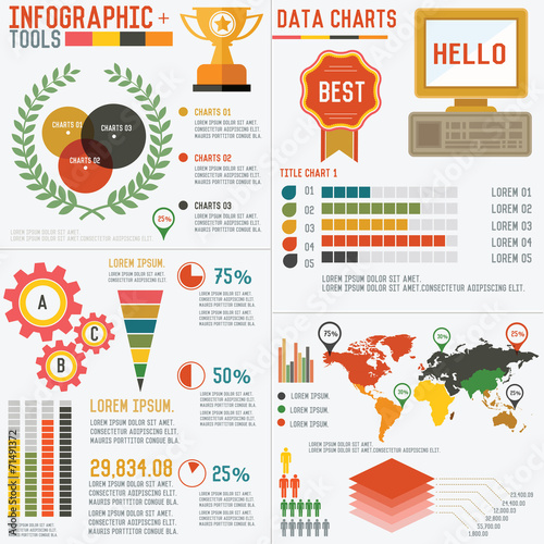 Business info graphic design on white background,clean vector