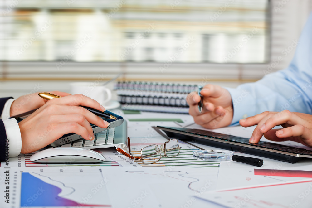 Naklejka premium Business accounting