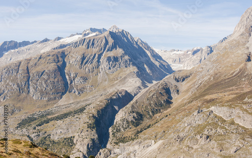 Bettmeralp, Dorf, Schweizer Alpen, Wallis, Aletschji, Herbst photo