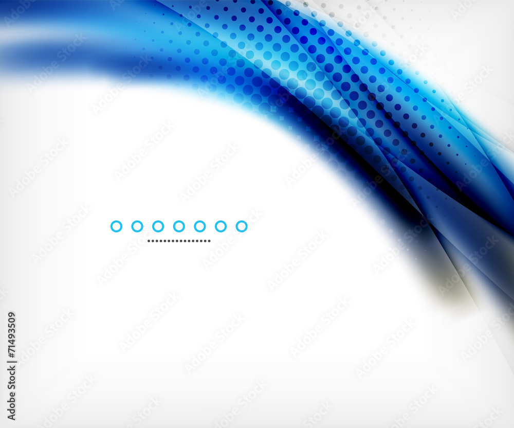Abstract background, blue wave business template