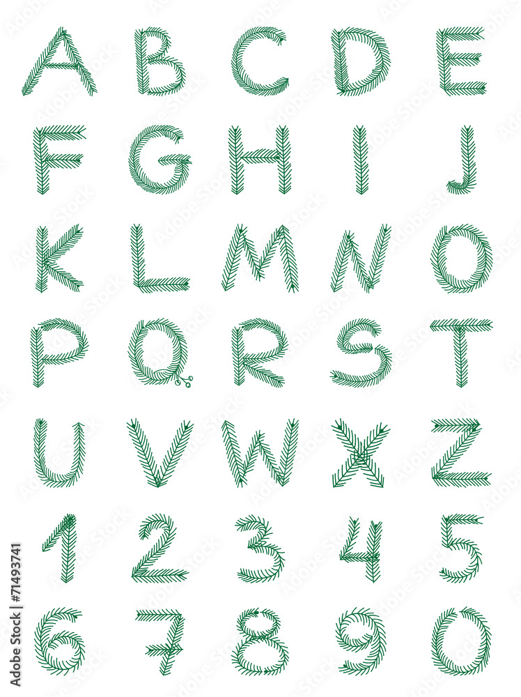 Fir alphabet Fir alphabet
