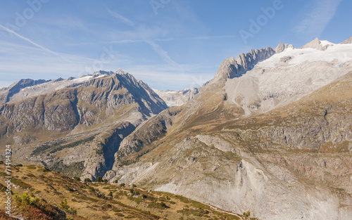 Riederalp, Dorf, Alpen, Moosfluh, Aletschji, Wallis, Schweiz © bill_17