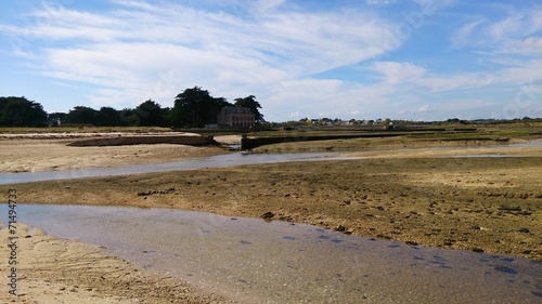 Marée basse dans le golfe du Morbihan