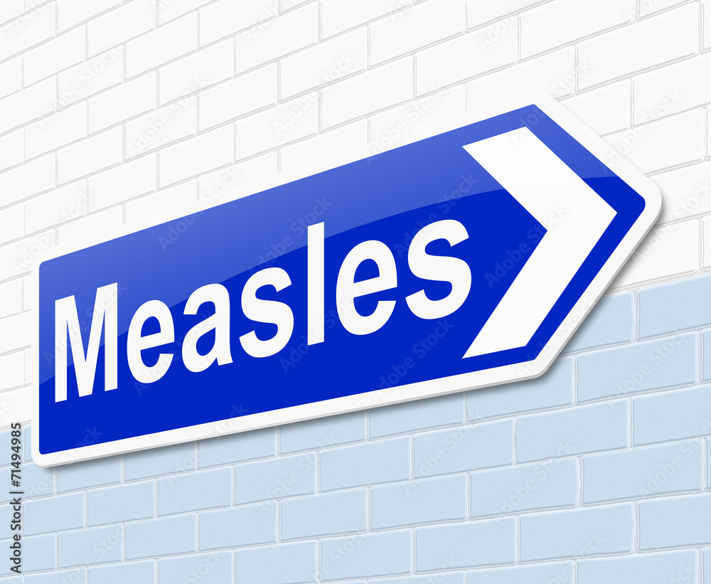Measles concept.