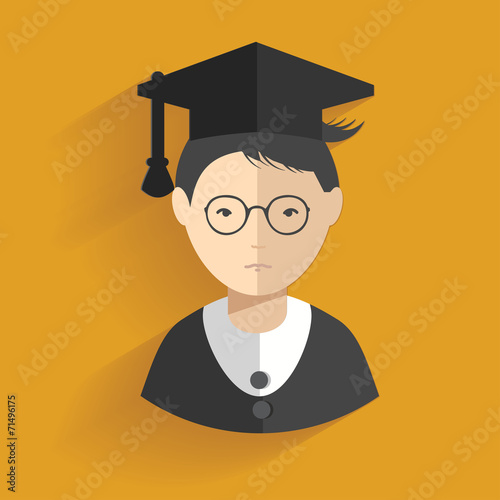 Student design,clean vector