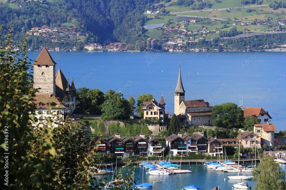 Vue de Spiez , Suisse