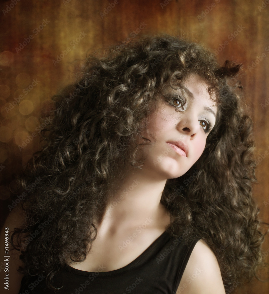 Fototapeta premium Girl with long hair