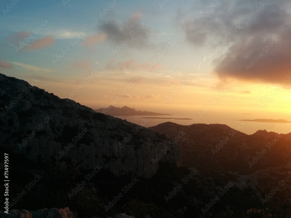 Calanques sunset