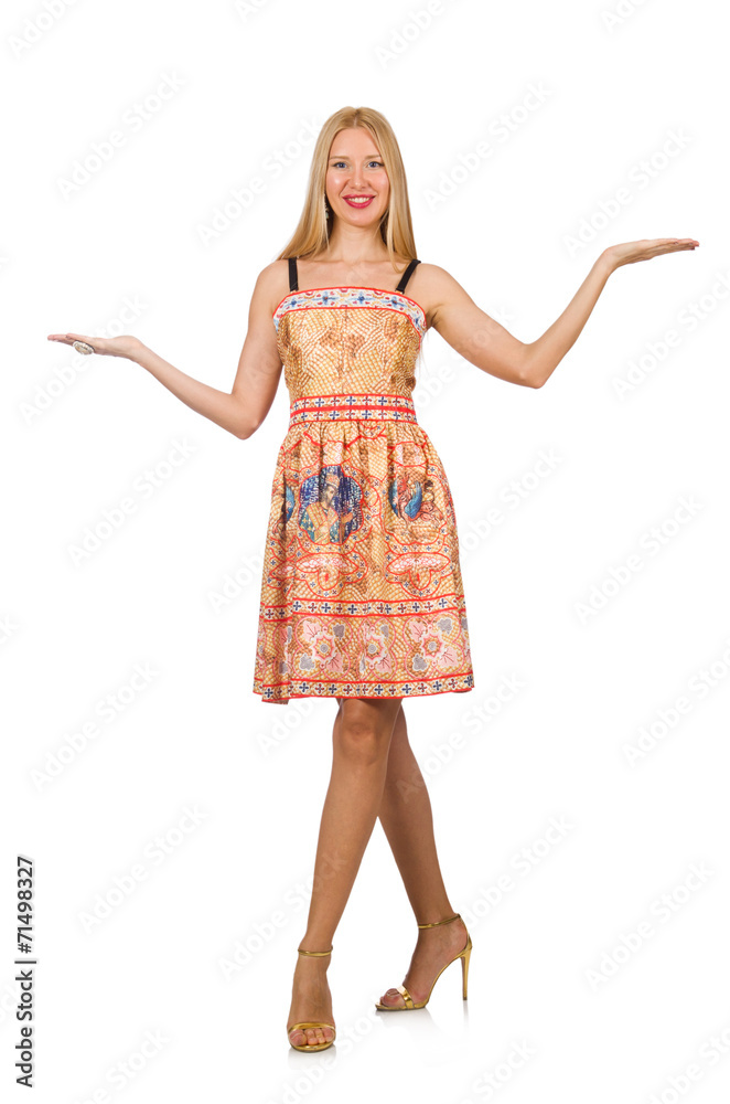 Woman isolated on the white background Woman isolated on the white background