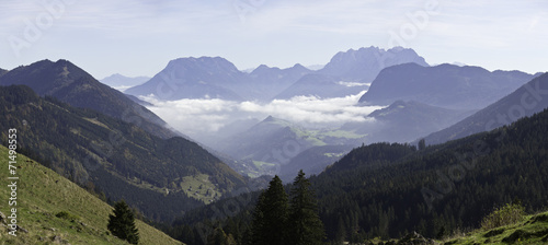 blick zum kaisergebirge vom hinteren sonnwendjoch