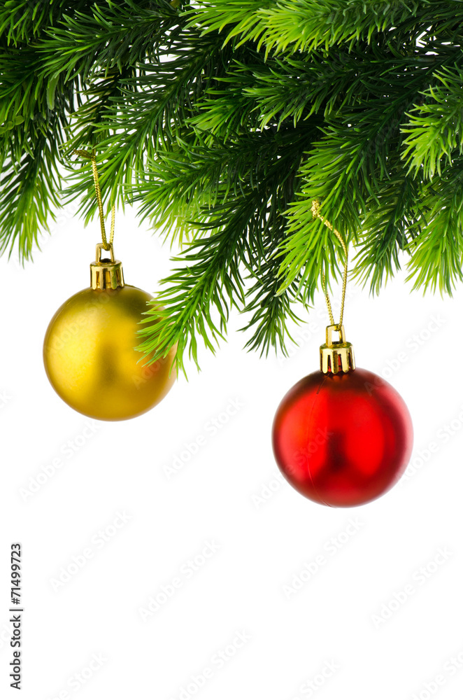 Christmas decoration isolated on the white Christmas decoration isolated on the white
