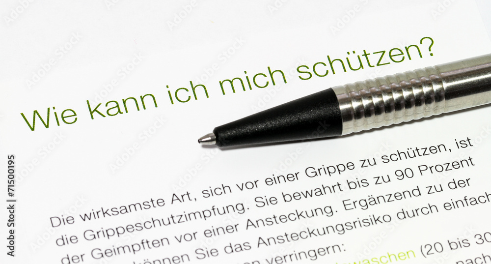 Grippeschutzimpfung Grippeschutzimpfung