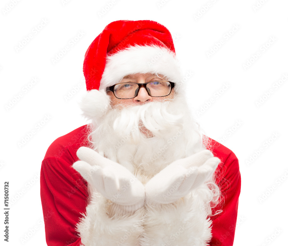 man in costume of santa claus