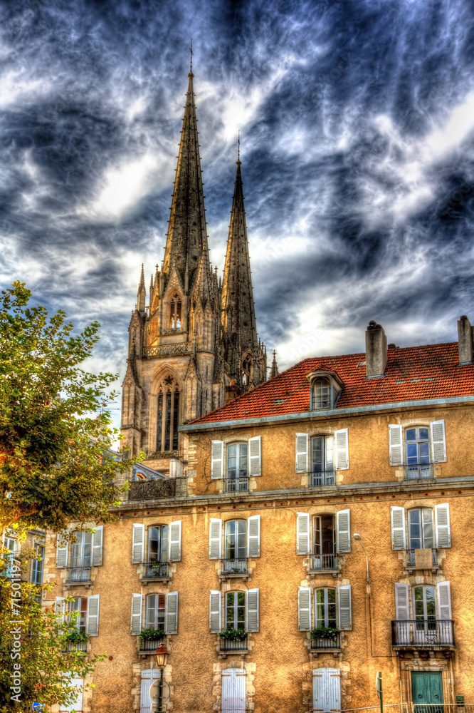 Buildings in Petit Bayonne area - France