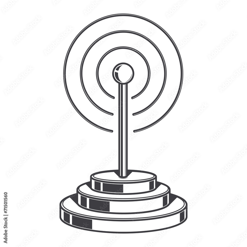 Wireless Network icon. Wifi sign isolated on a white background Wireless Network icon. Wifi sign isolated on a white background