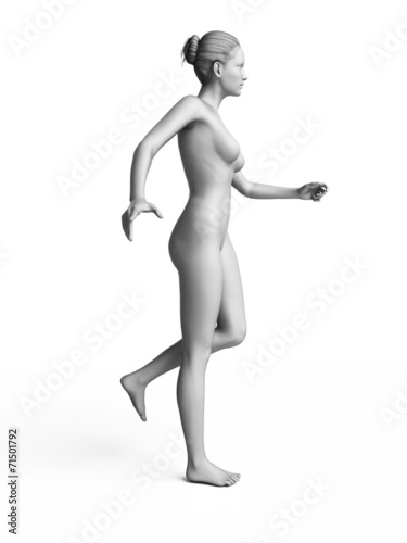3d rendered illustration of a white female © Sebastian Kaulitzki