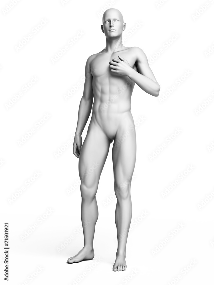 3d rendered illustration of a white man 3d rendered illustration of a white man