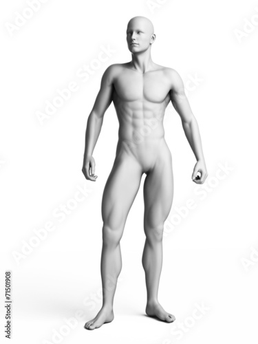 3d rendered illustration of a white man