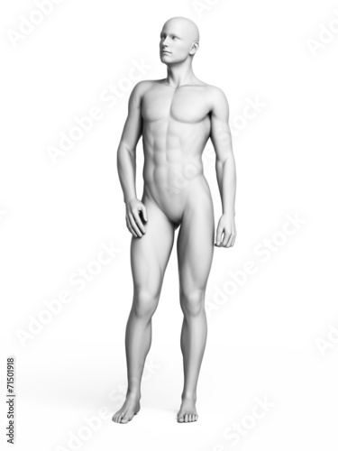 3d rendered illustration of a white man