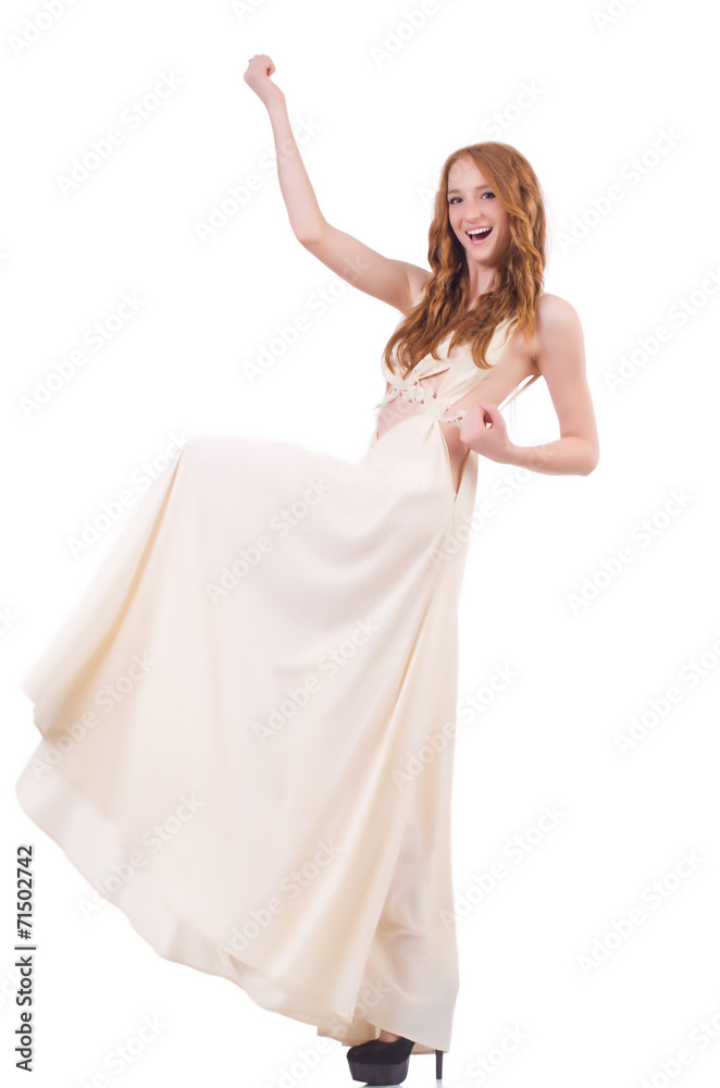 Naklejka premium Woman in fashion clothing concept