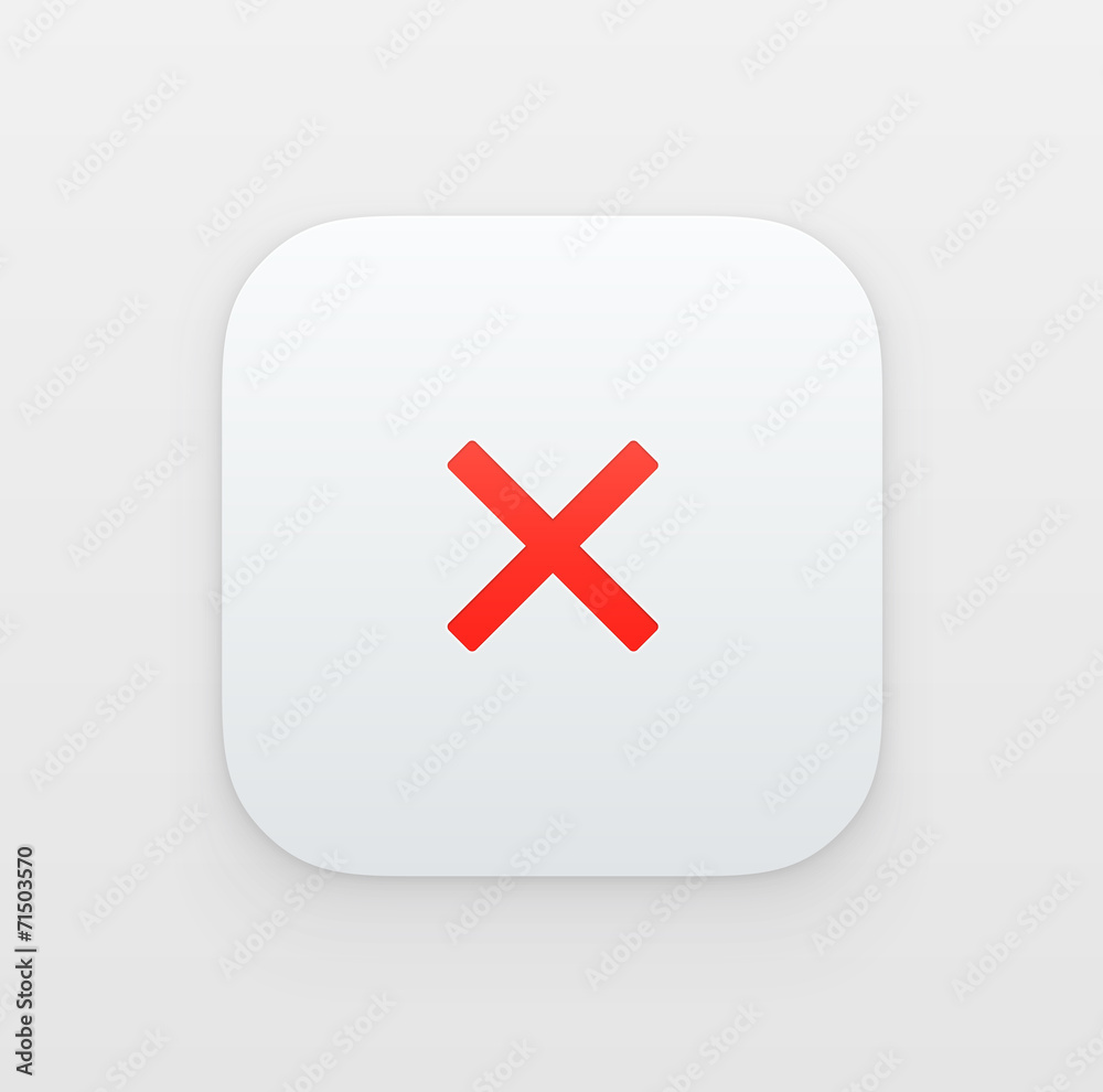 Obraz premium Cross app icon