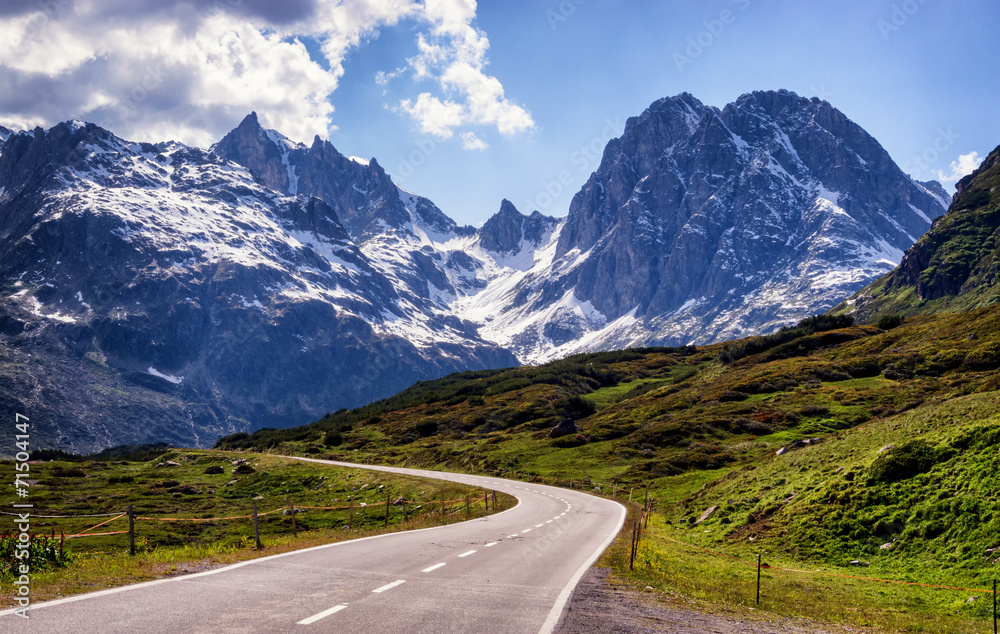 Naklejka premium wiejska droga