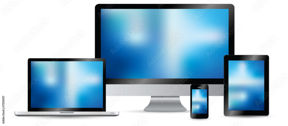 Fototapeta premium Modern digital computer screen