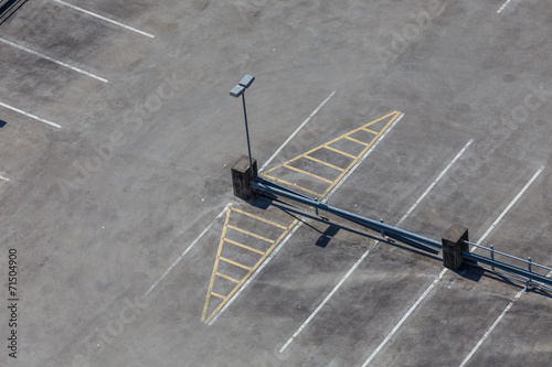 space parking lot from above photo