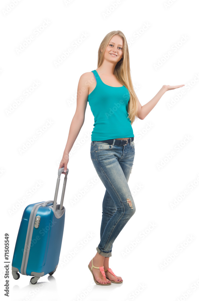 Travelling tourism concept isolated on white Travelling tourism concept isolated on white