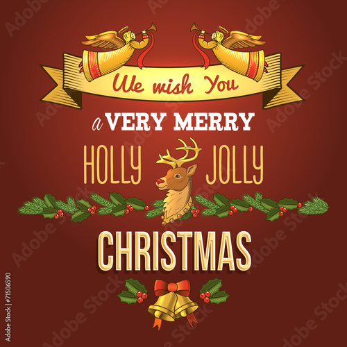 Christmas ornament card