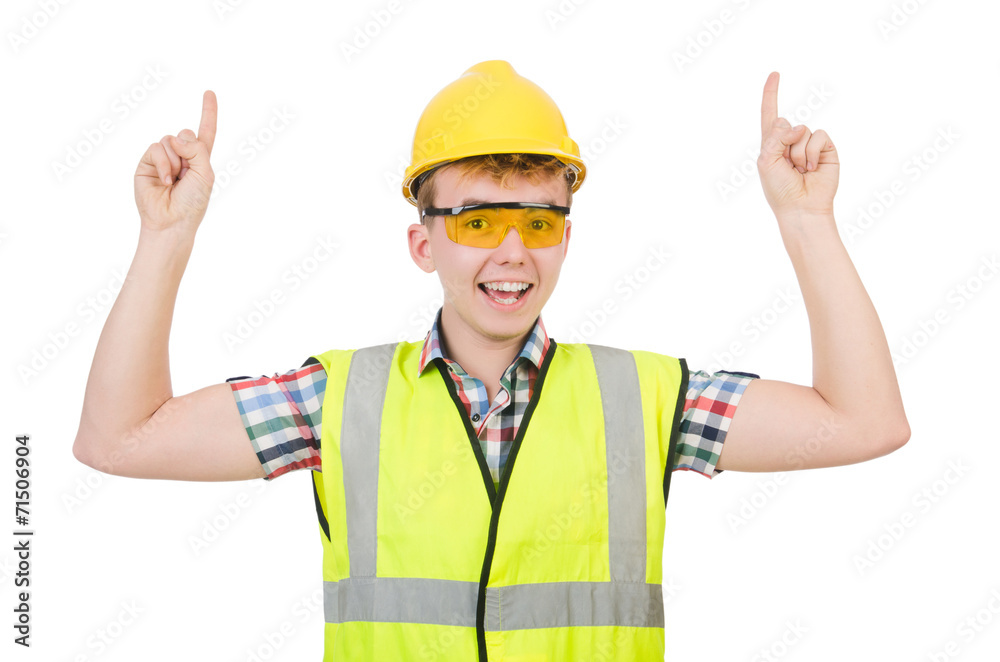 Industrial worker isolated on the white background Industrial worker isolated on the white background