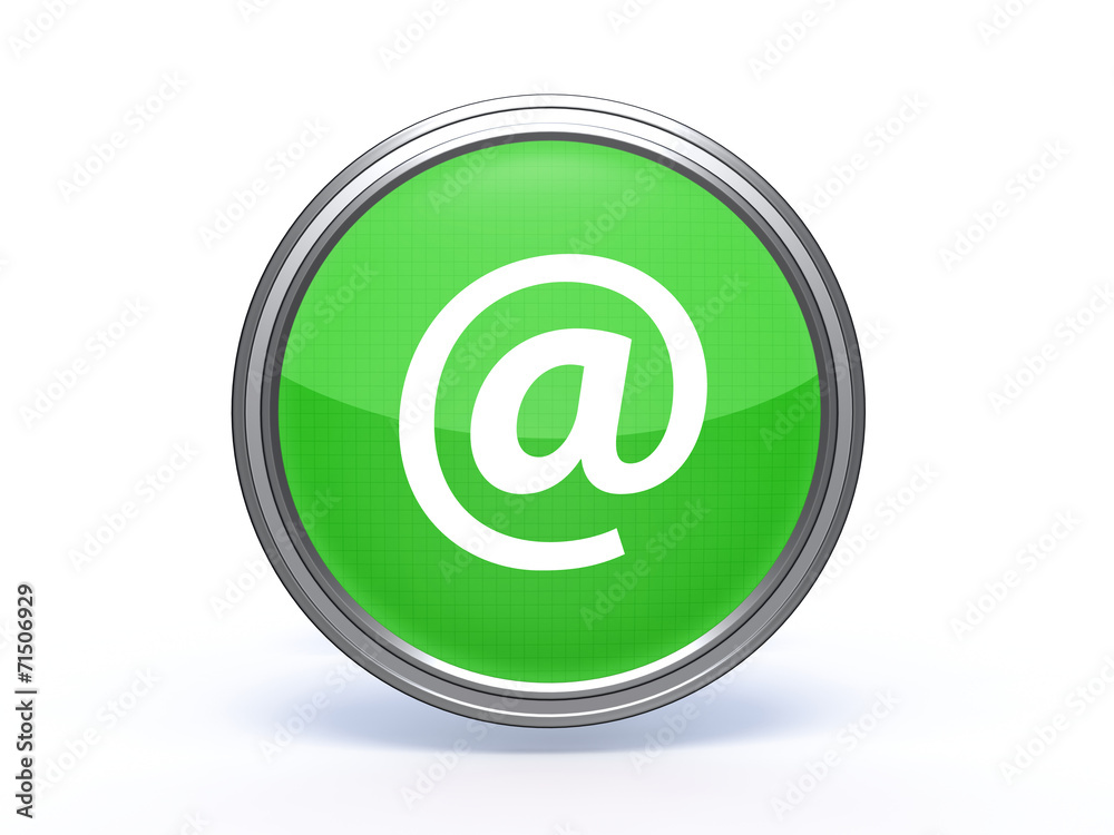 Email circular icon on white background Email circular icon on white background