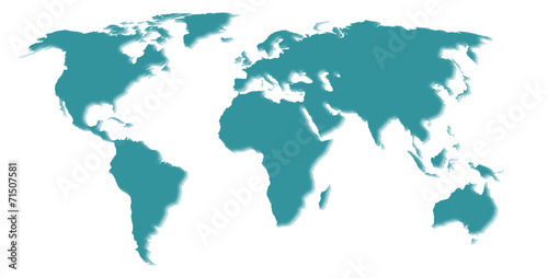 world map silhouette