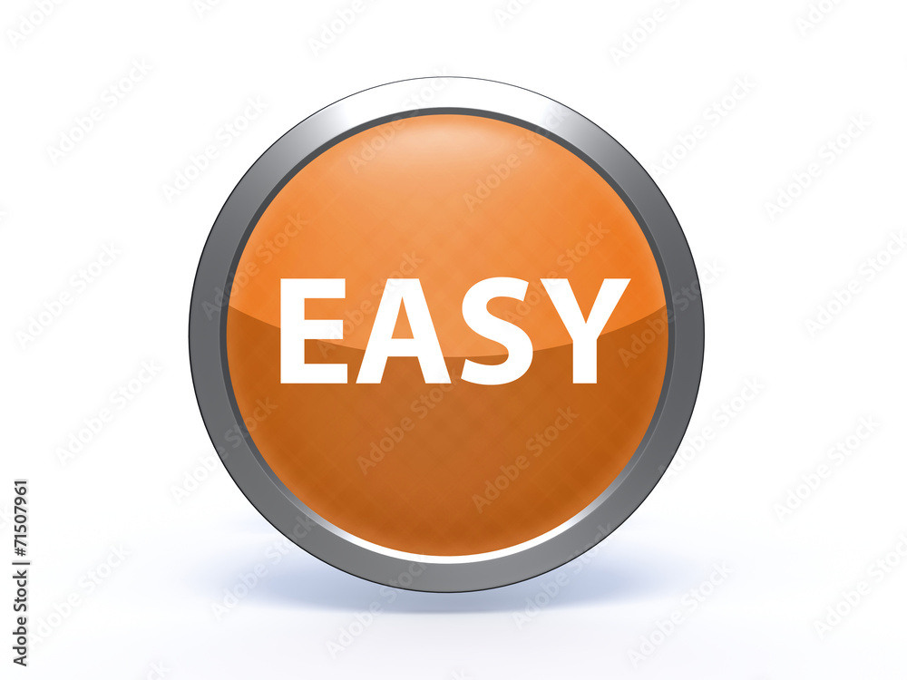 easy circular icon on white background easy circular icon on white background