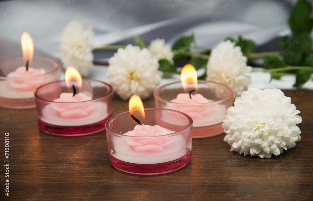 Candles and flowers Candles and flowers