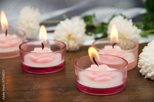 Candles and flowers 