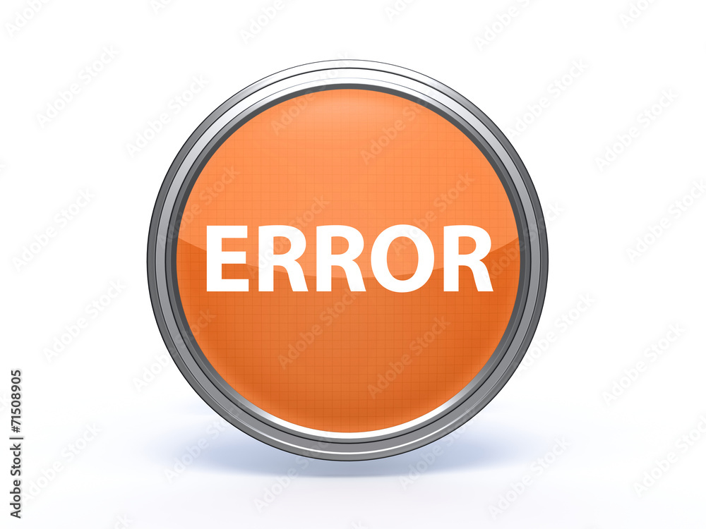 error circular icon on white background error circular icon on white background
