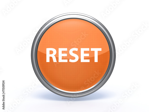 Obraz na płótnie reset circular icon on white background