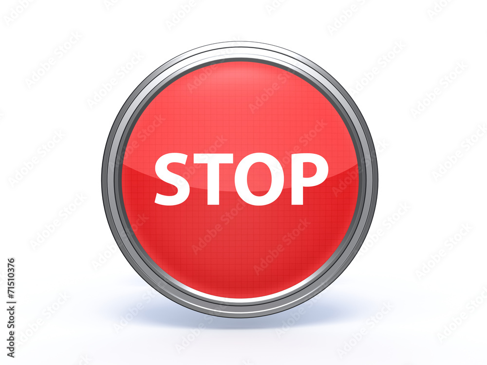 stop circular icon on white background stop circular icon on white background