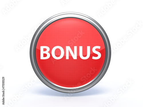 Free Download bonus circular icon on white background - GFXLoad