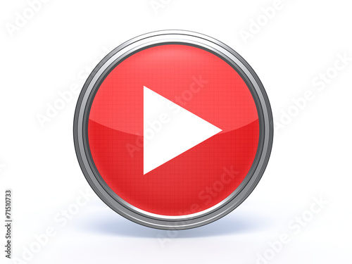 Free Download play circular icon on white background - GFXLoad
