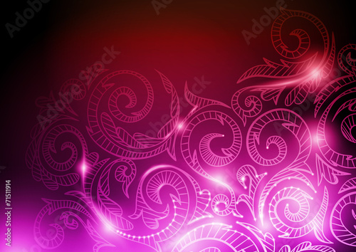 Neon Pattern Background