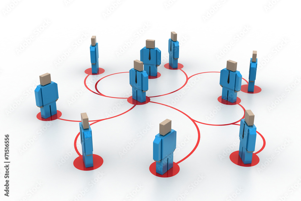 3d image of virtual men on global connection 3d image of virtual men on global connection